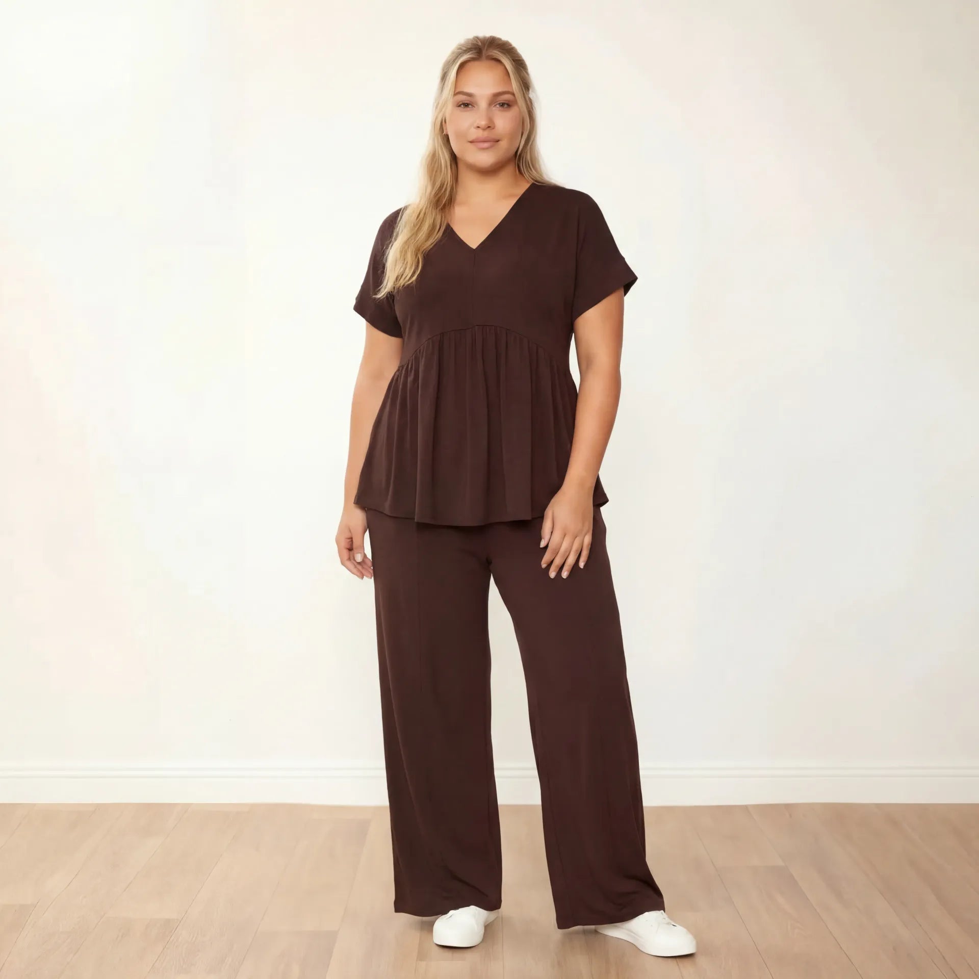 Tommy Co-Ord in brown – women's co-ord set – view 5