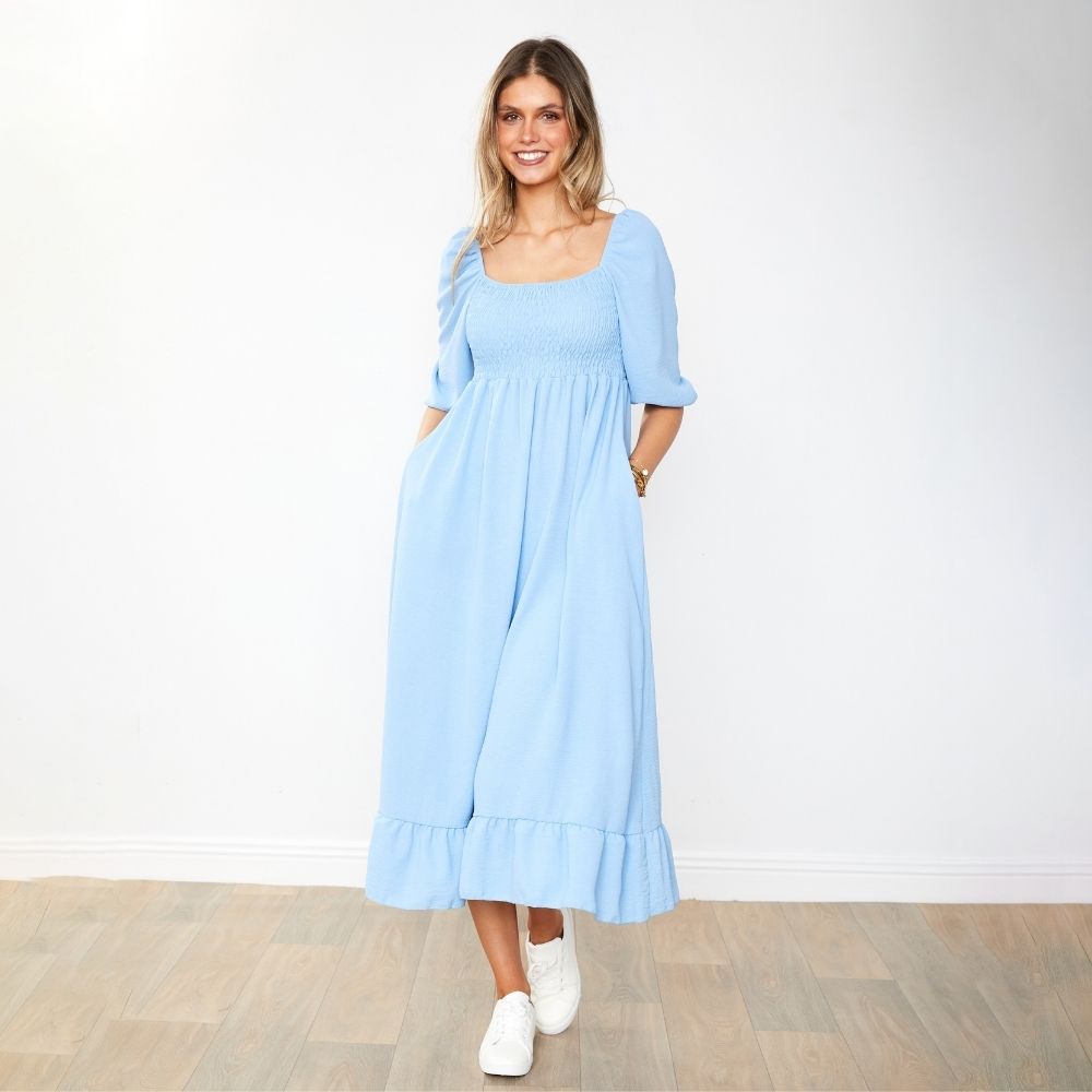 Vella Dress (Sapphire Blue)