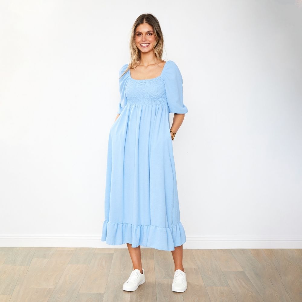 Vella Dress (Sapphire Blue)