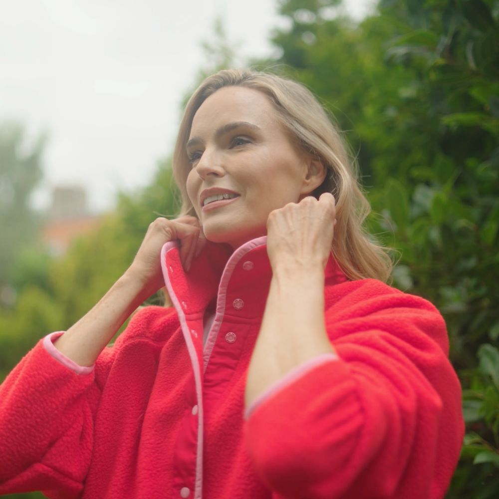 Molly Fleece Jacket (Coral Red/Pink Trim x Black/Neon Pink Trim) 2 for €93.00!