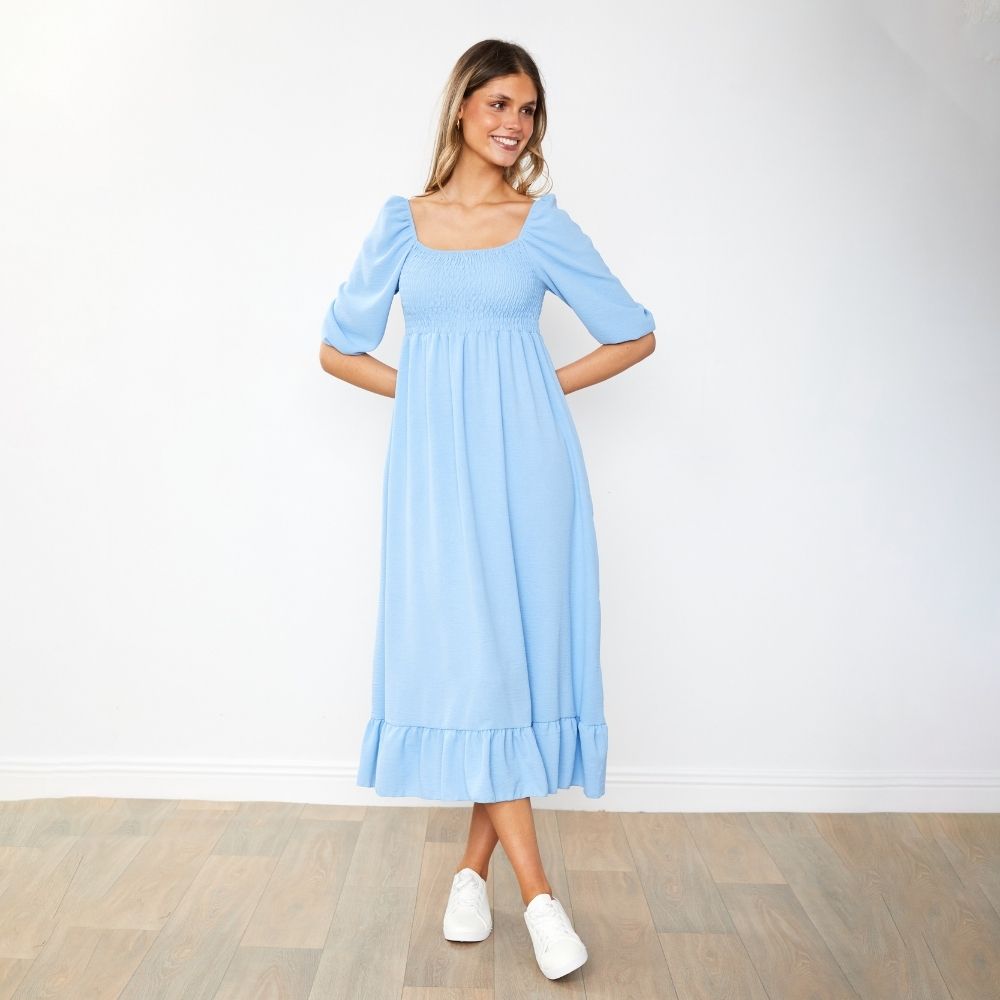 Vella Dress (Sapphire Blue)