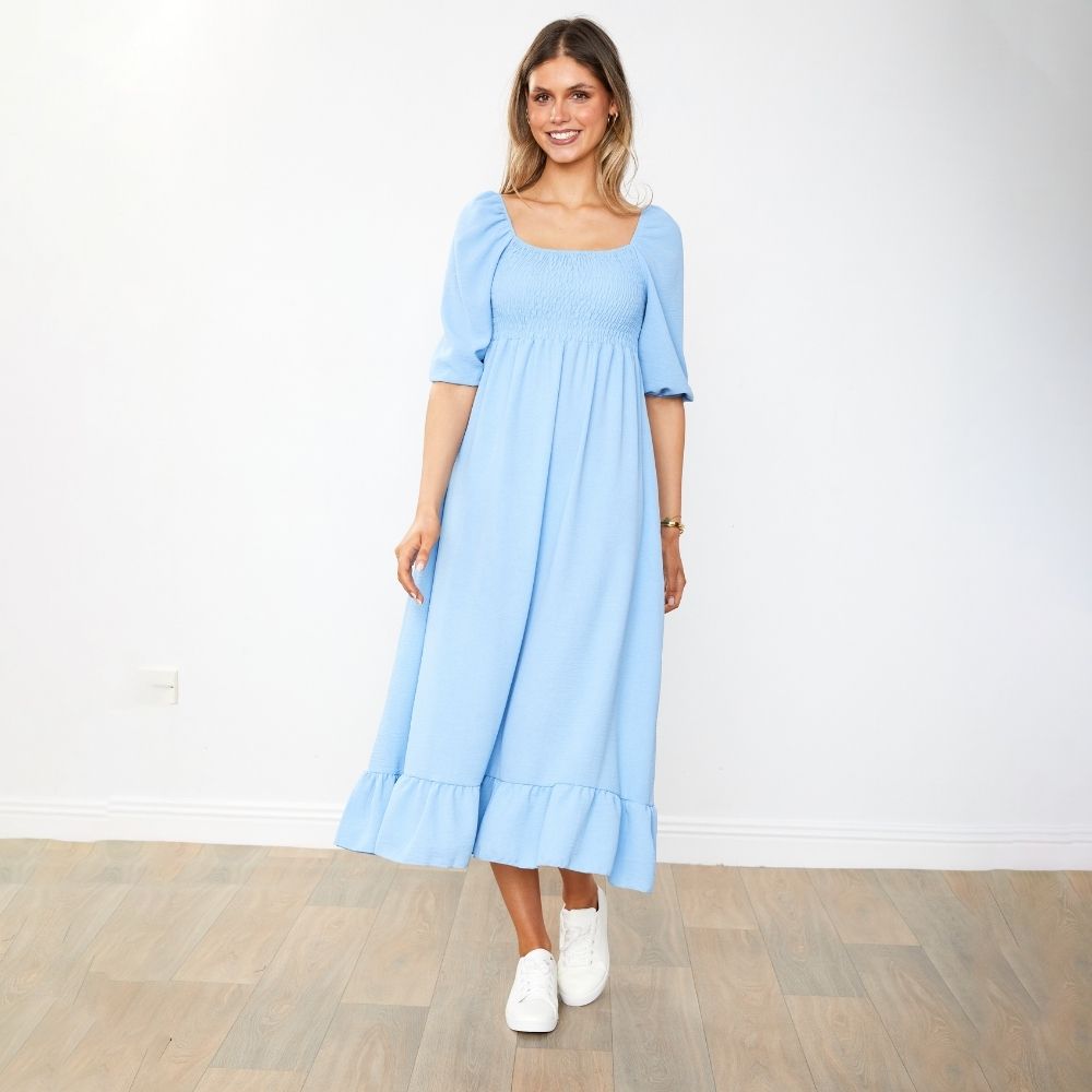 Vella Dress (Sapphire Blue)