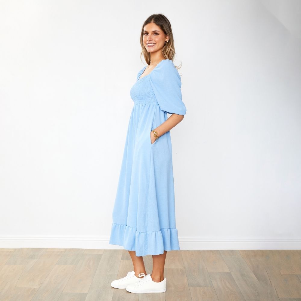 Vella Dress (Sapphire Blue)