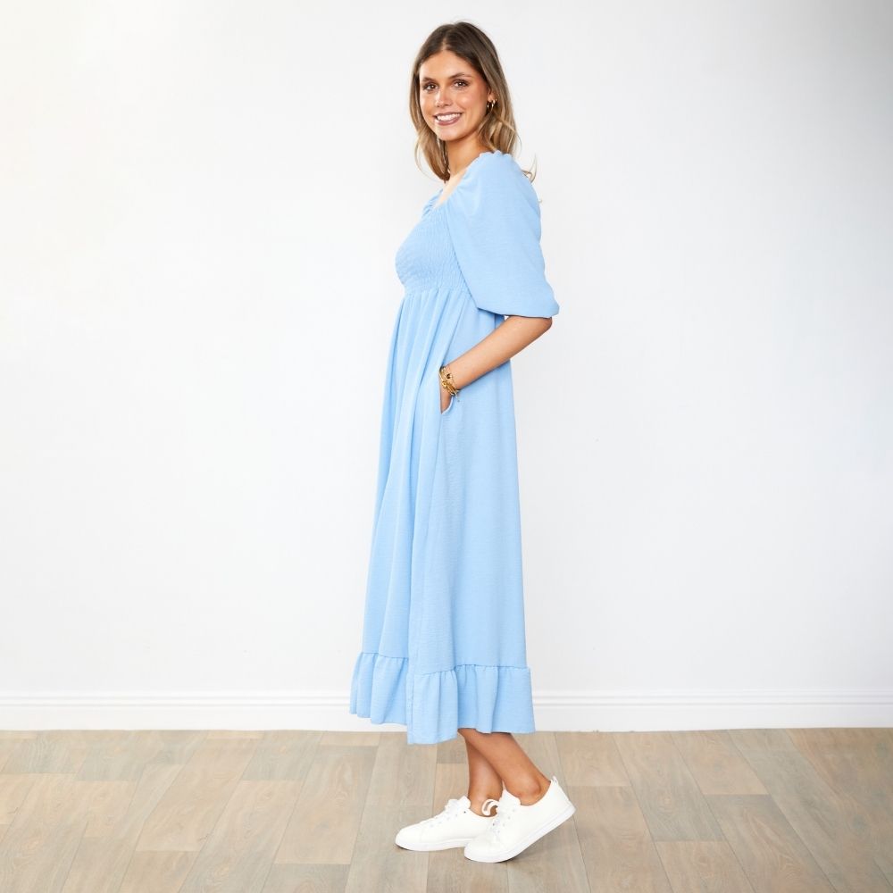 Vella Dress (Sapphire Blue)