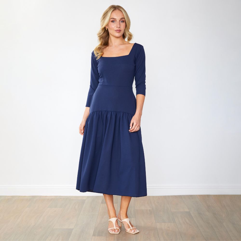 Luna Dress (Navy)