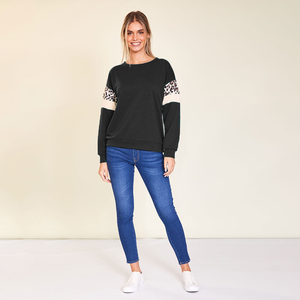Ally Jumper (Black/Cream) - The Casual Company