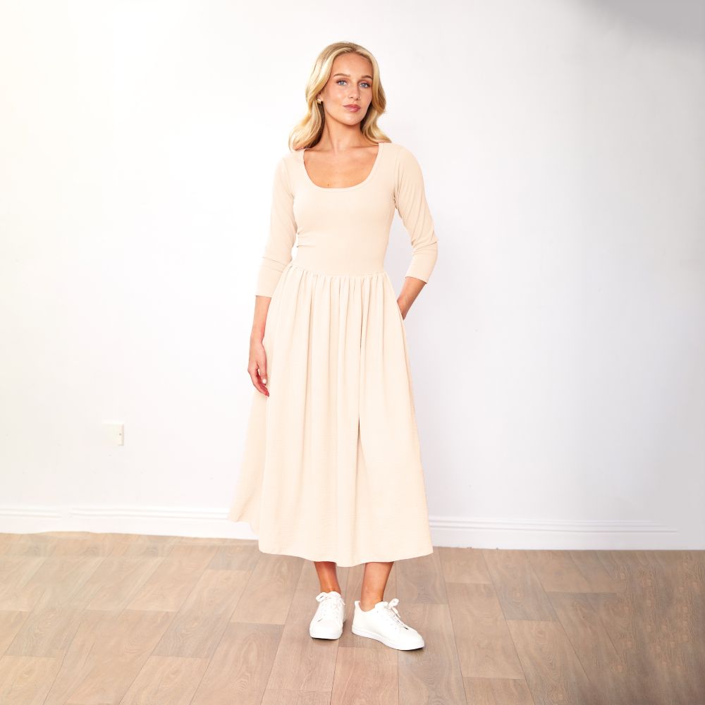 Jackie Dress (Cream)