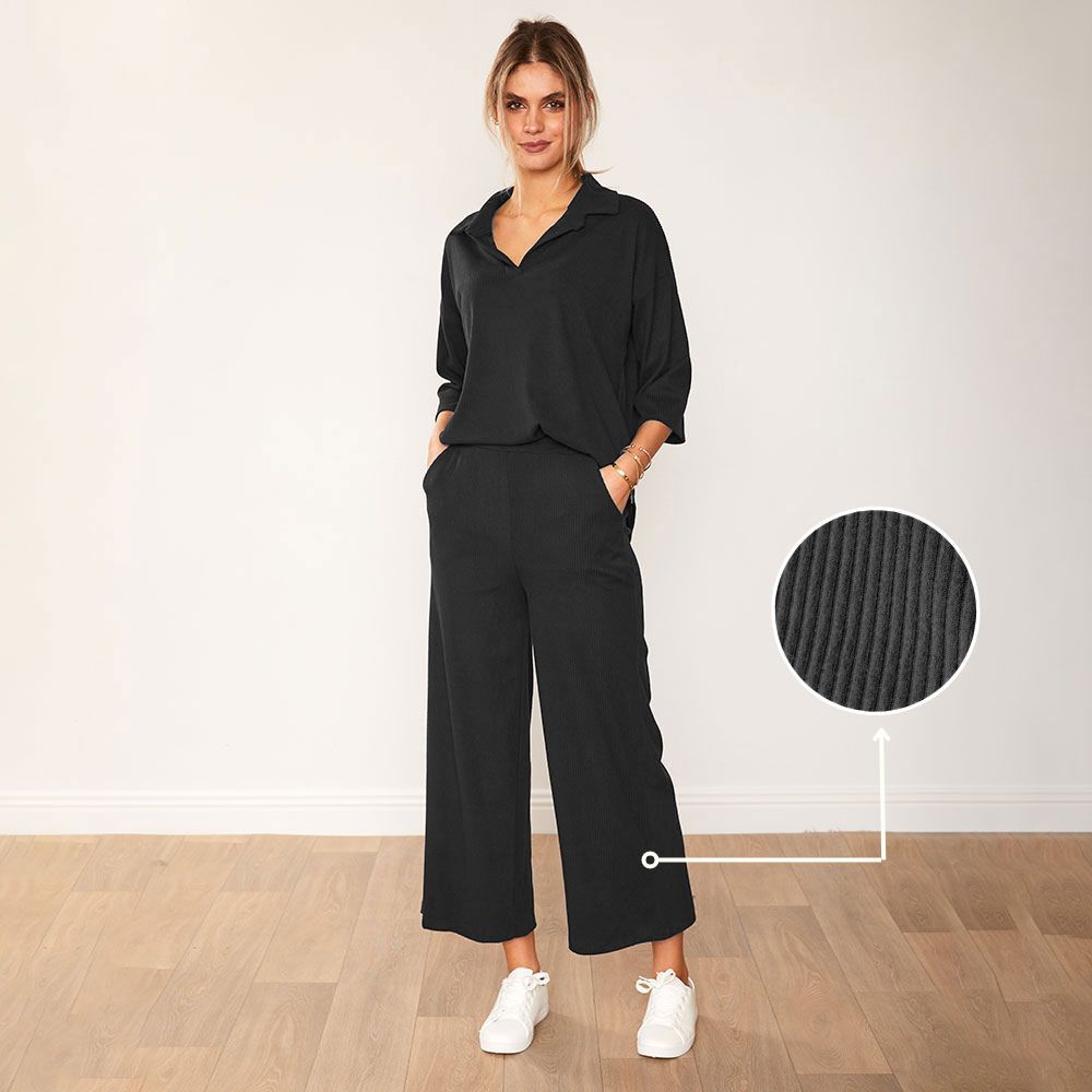 Alice Co-Ord (Black) - The Casual Company