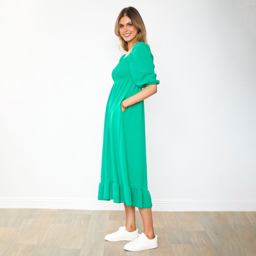 Vella Dress (Kelly Green)