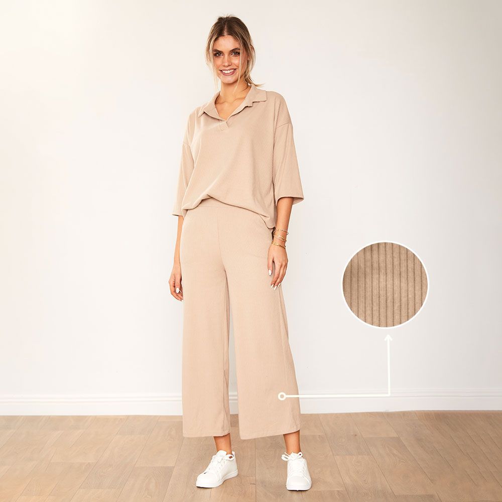 Alice Co-Ord (Cream) - The Casual Company