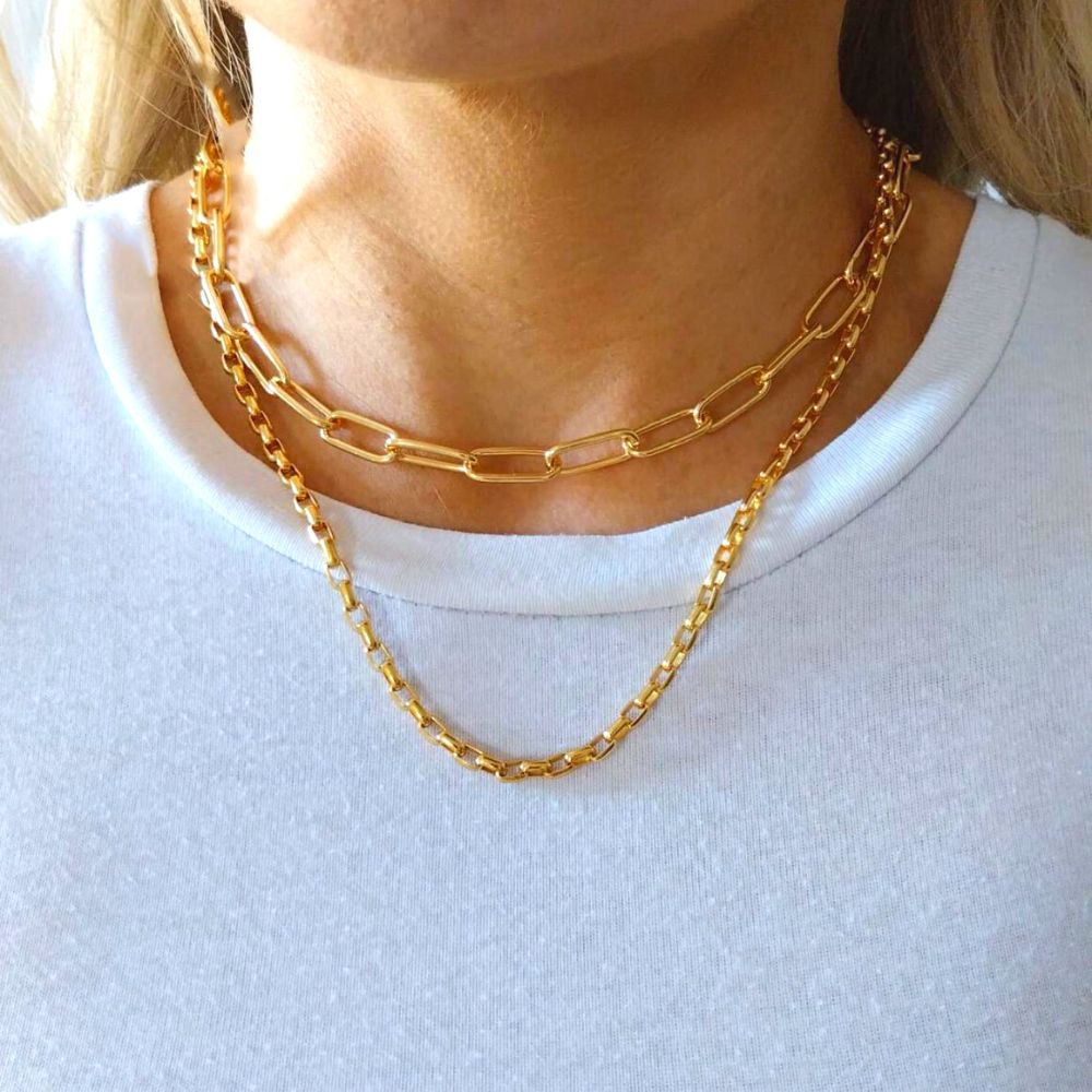 Minimalist Double Chain (Gold)