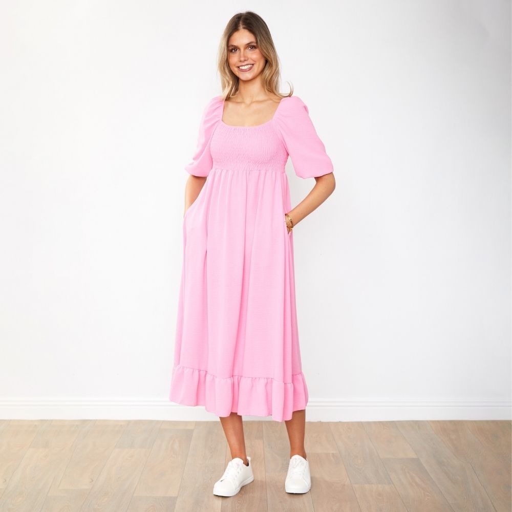 Vella Dress (Candy Pink)