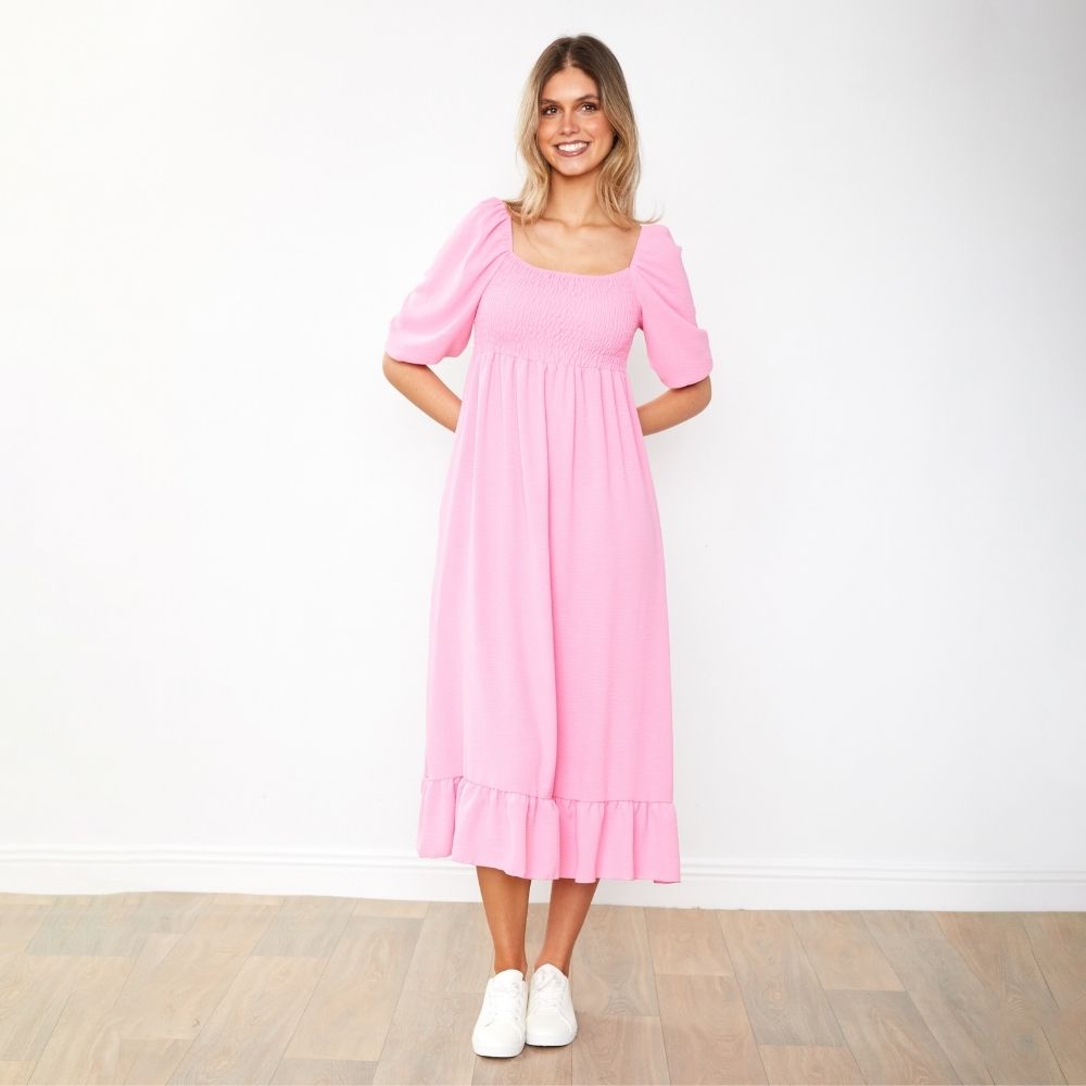 Vella Dress (Candy Pink)