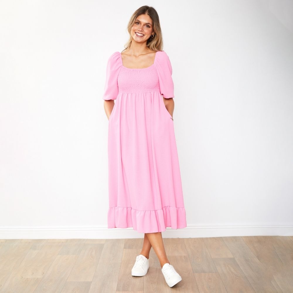 Vella Dress (Candy Pink)