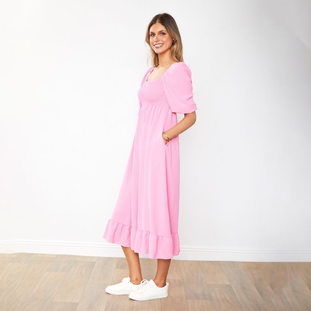 Vella Dress (Candy Pink)