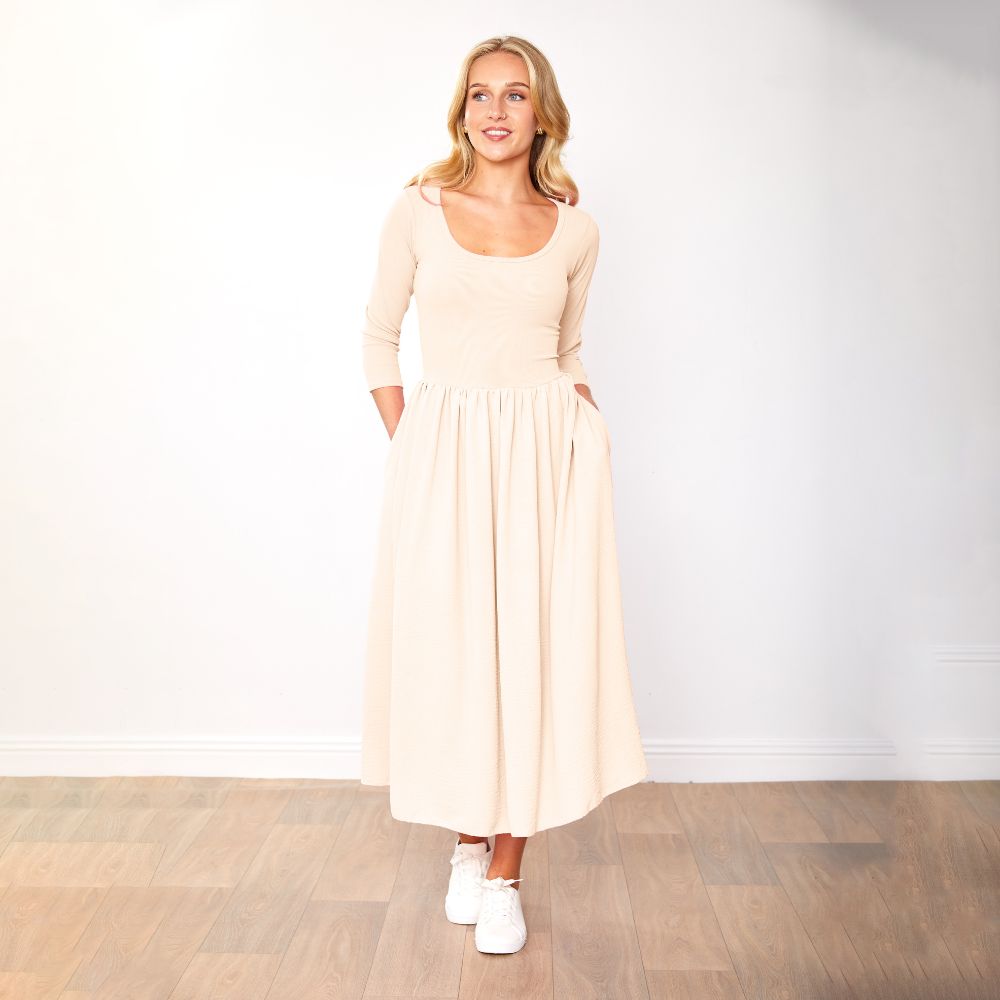 Jackie Dress (Cream)