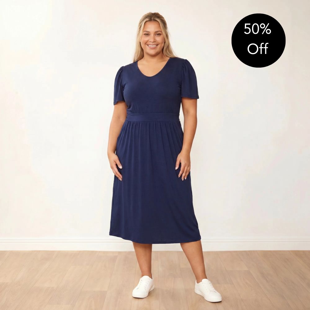 Lois Dress (Navy)