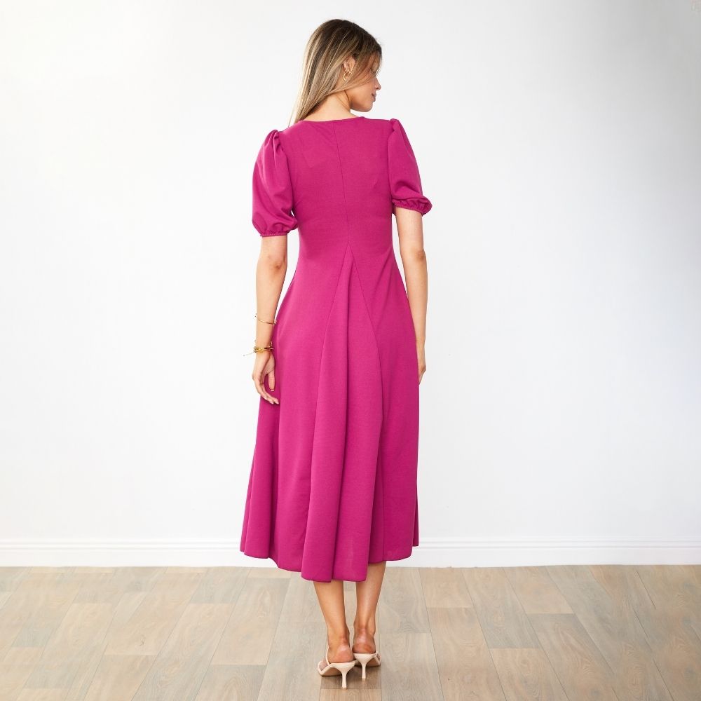 Flora Dress (Berry)