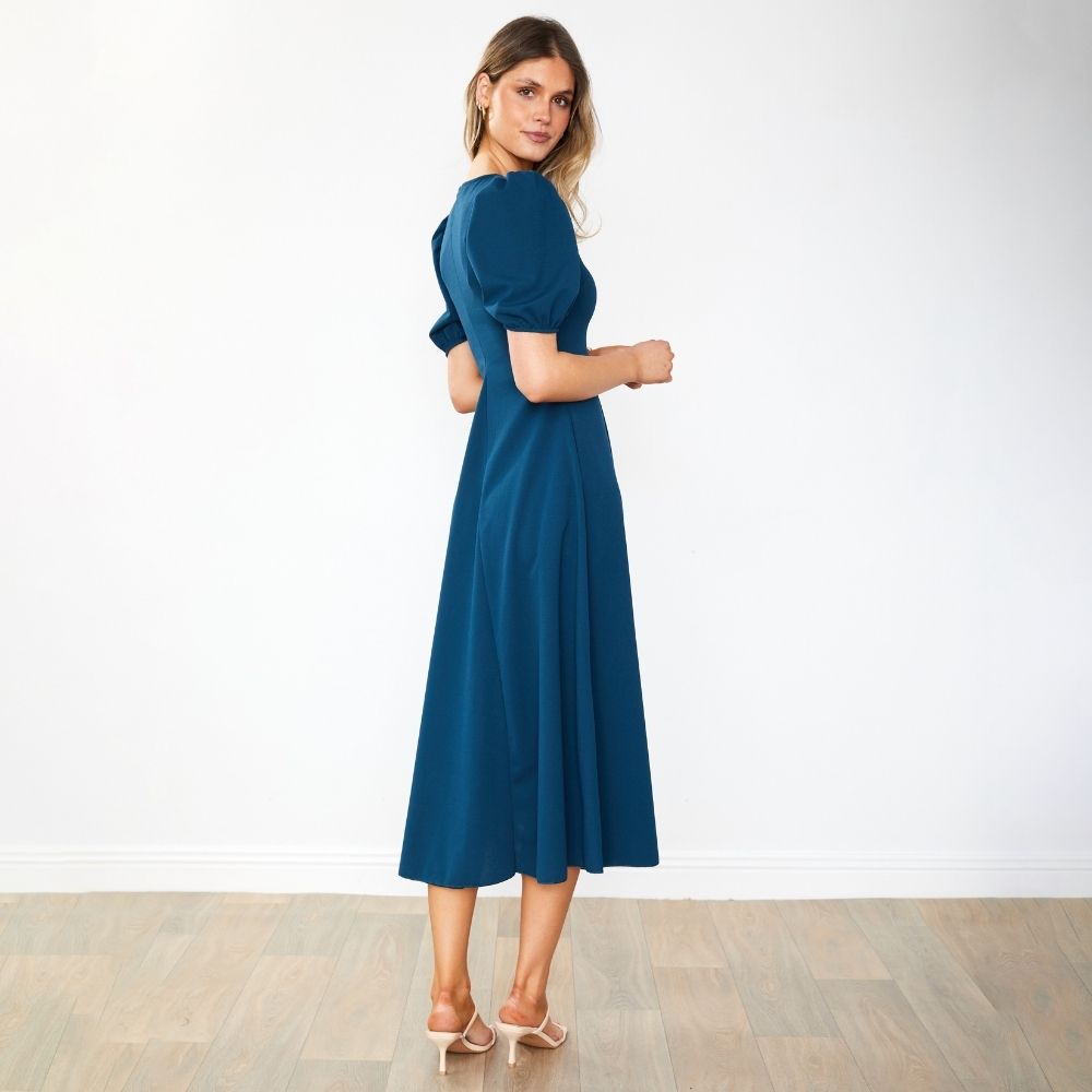 Flora Dress (Navy)