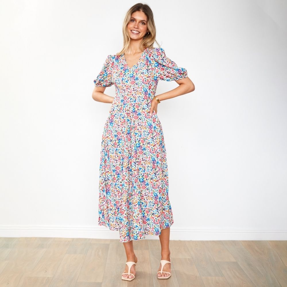 Flora Dress (Pink Rose)