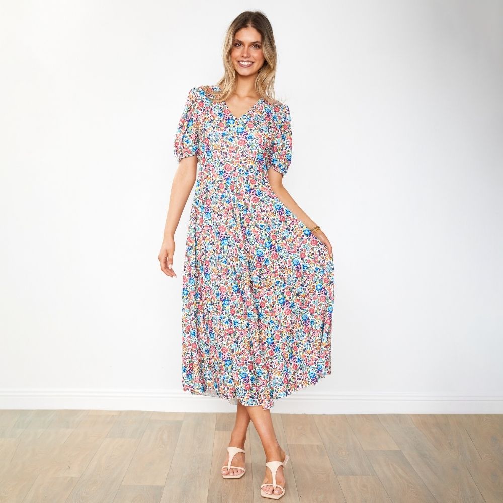 Flora Dress (Pink Rose)