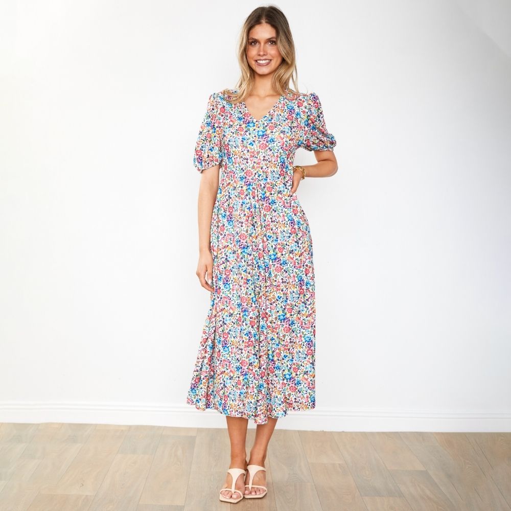 Flora Dress (Pink Rose)