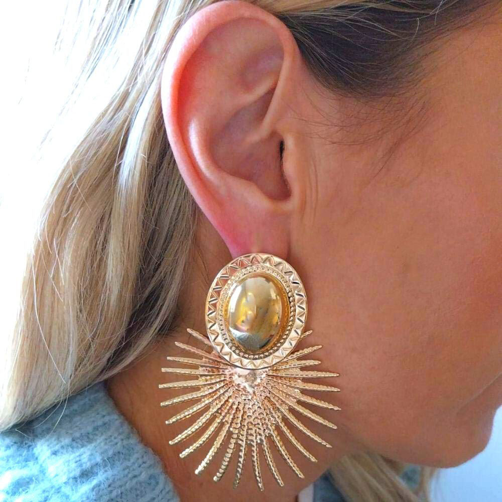 Sun Earrings (Gold)