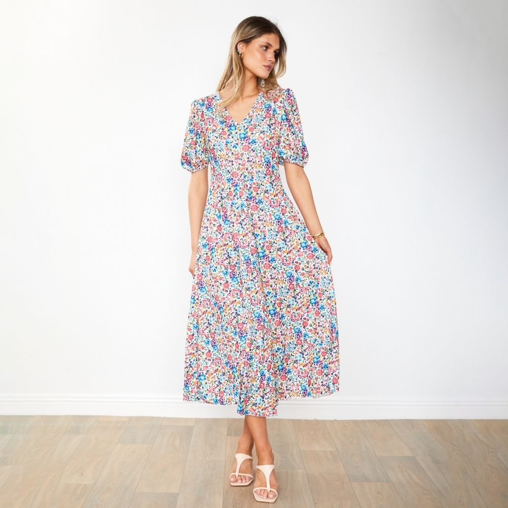 Flora Dress (Pink Rose)