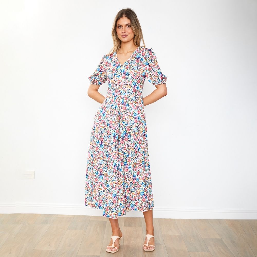 Flora Dress (Pink Rose)