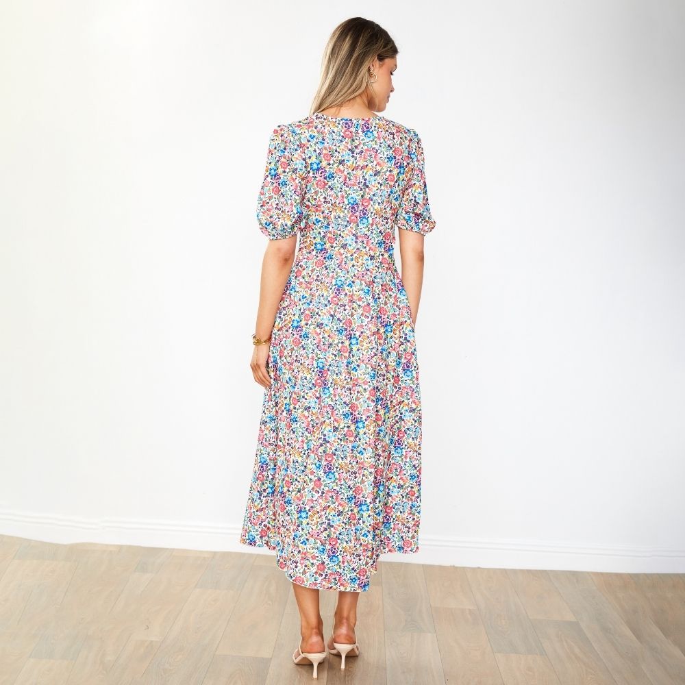 Flora Dress (Pink Rose)