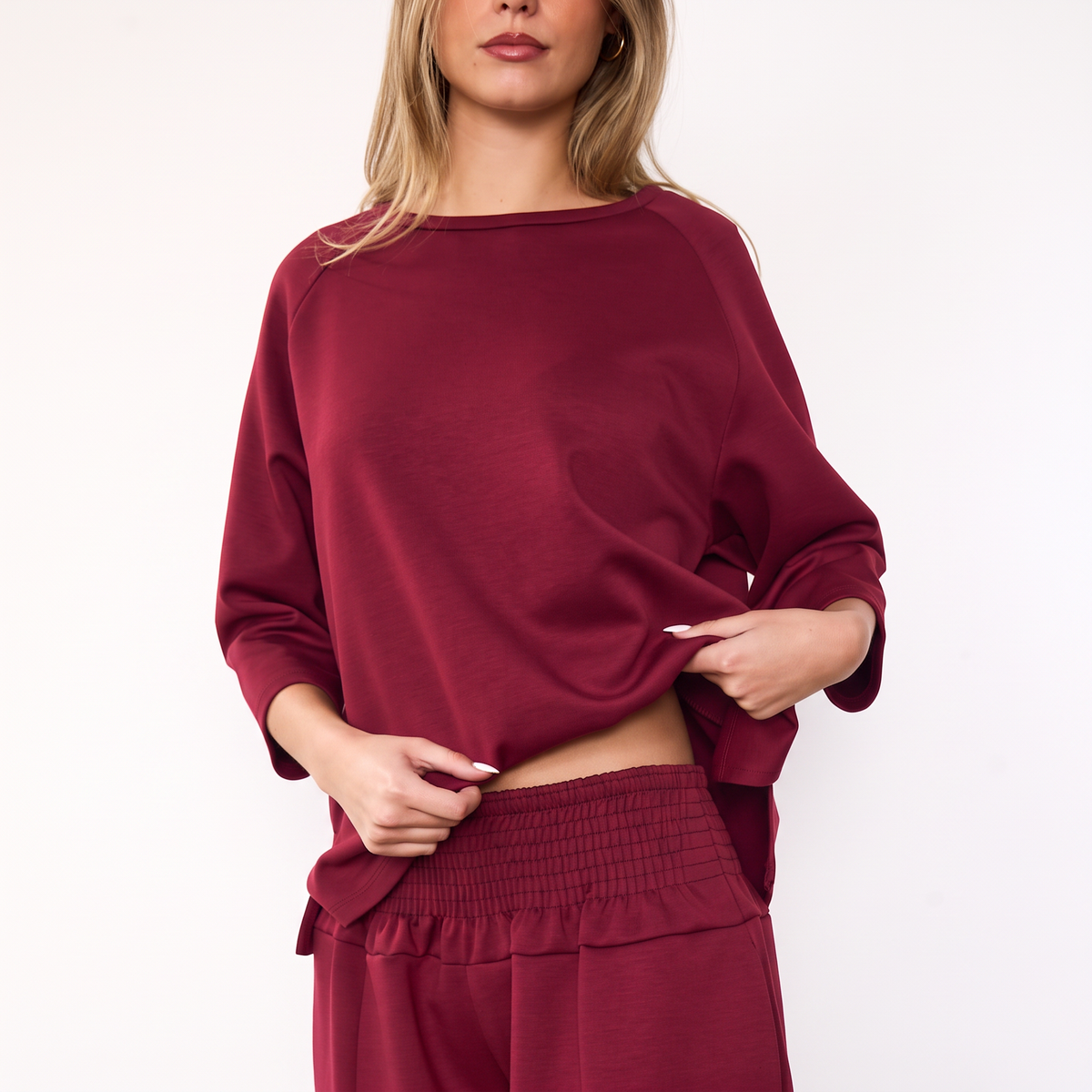 Zoe Co-ord (Burgundy)