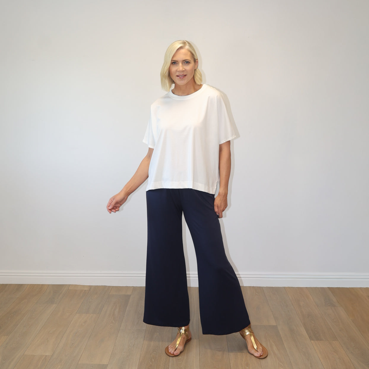 Camille Batwing Top (White)
