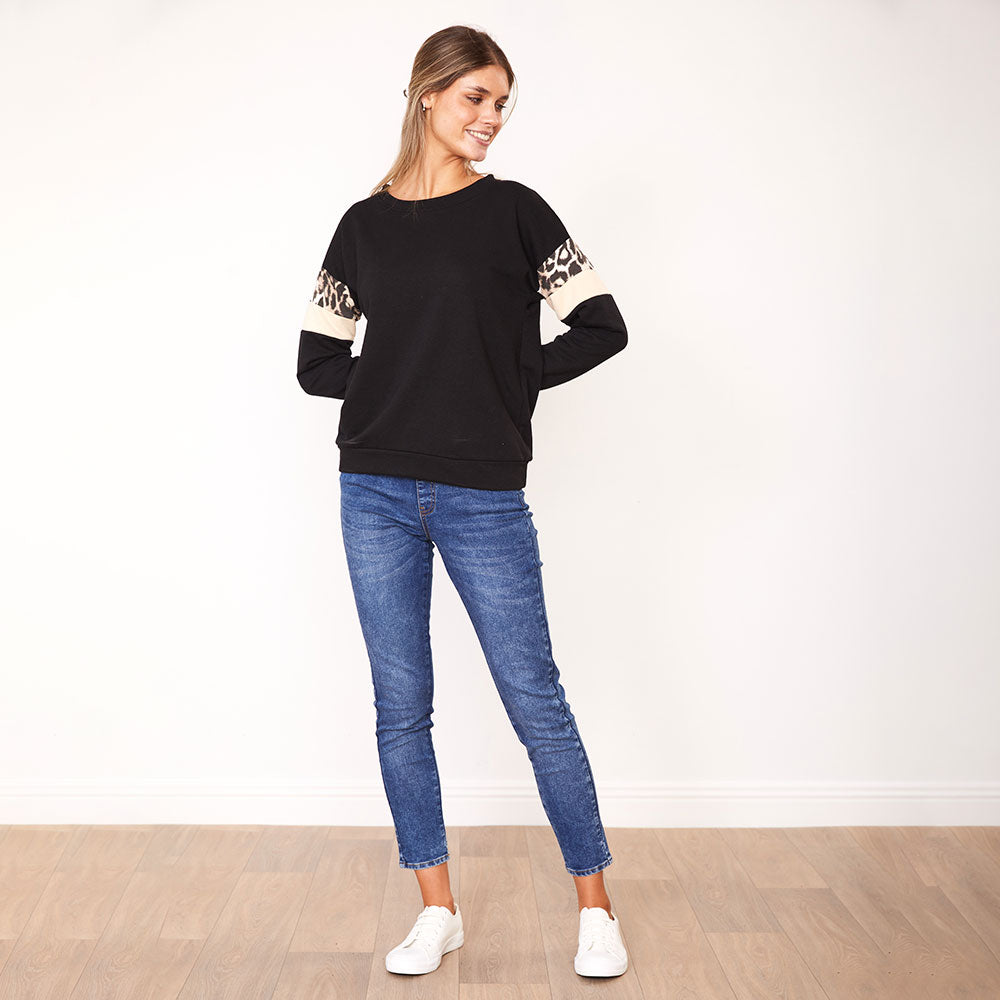 Ally Jumper (Black/Cream) - The Casual Company
