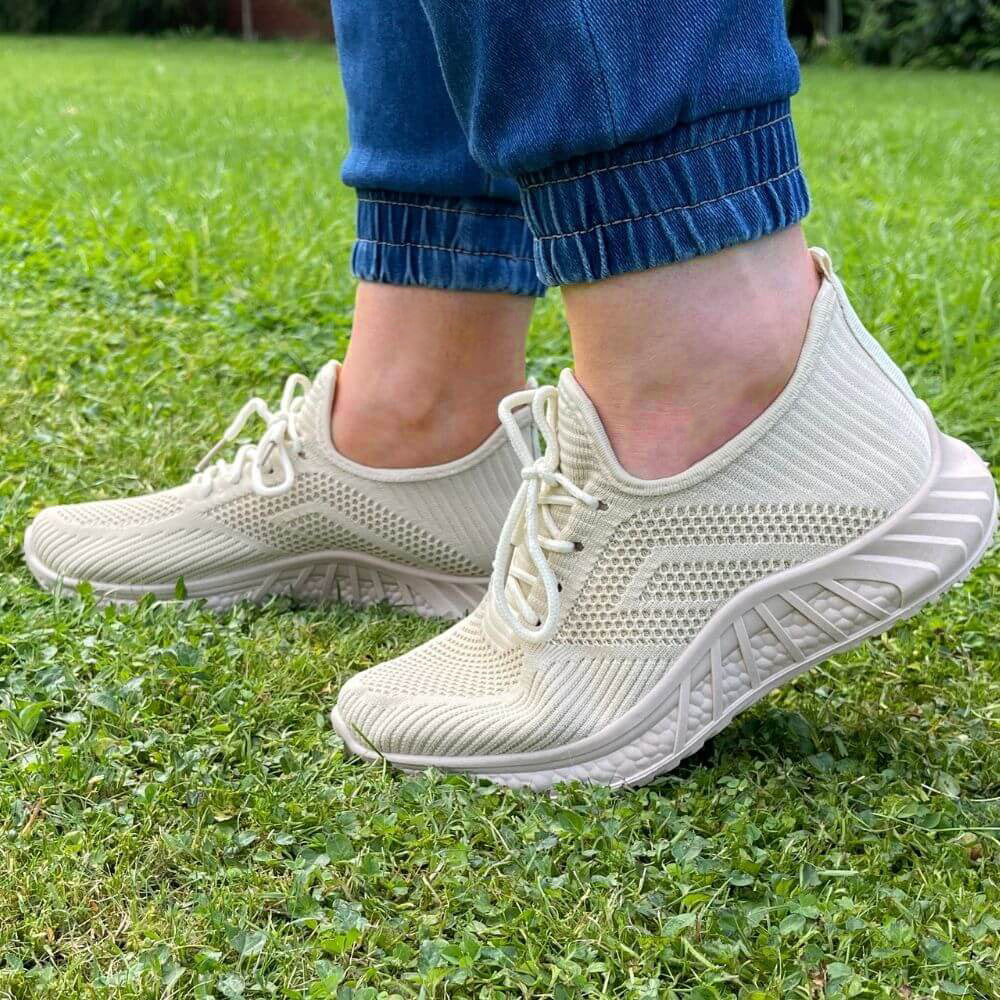 Alma Sneakers (Beige) - The Casual Company