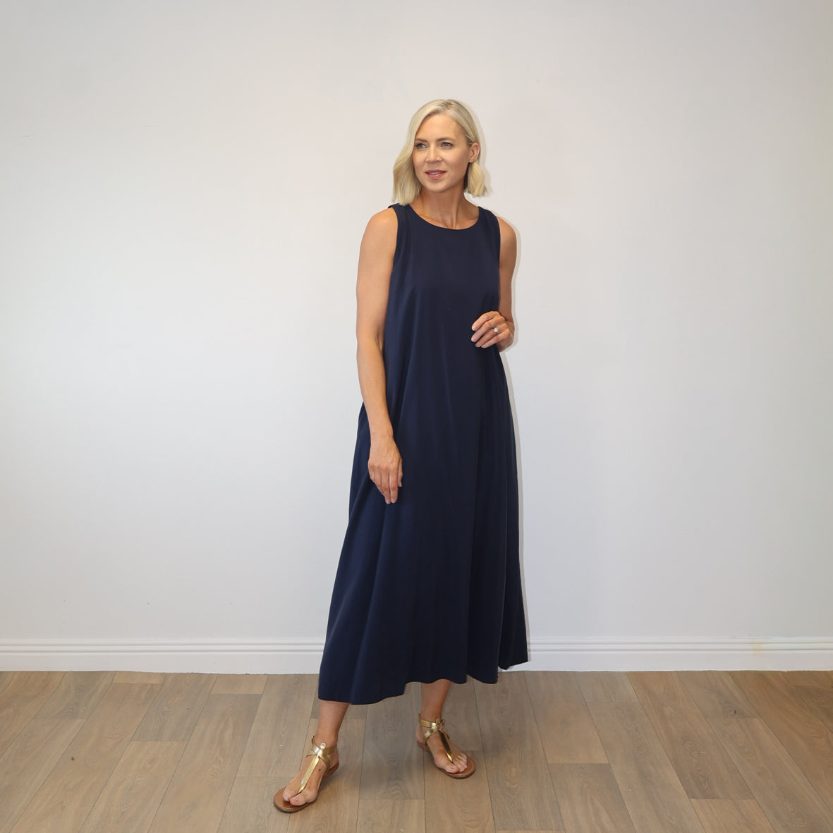 Amber Dress (Navy)