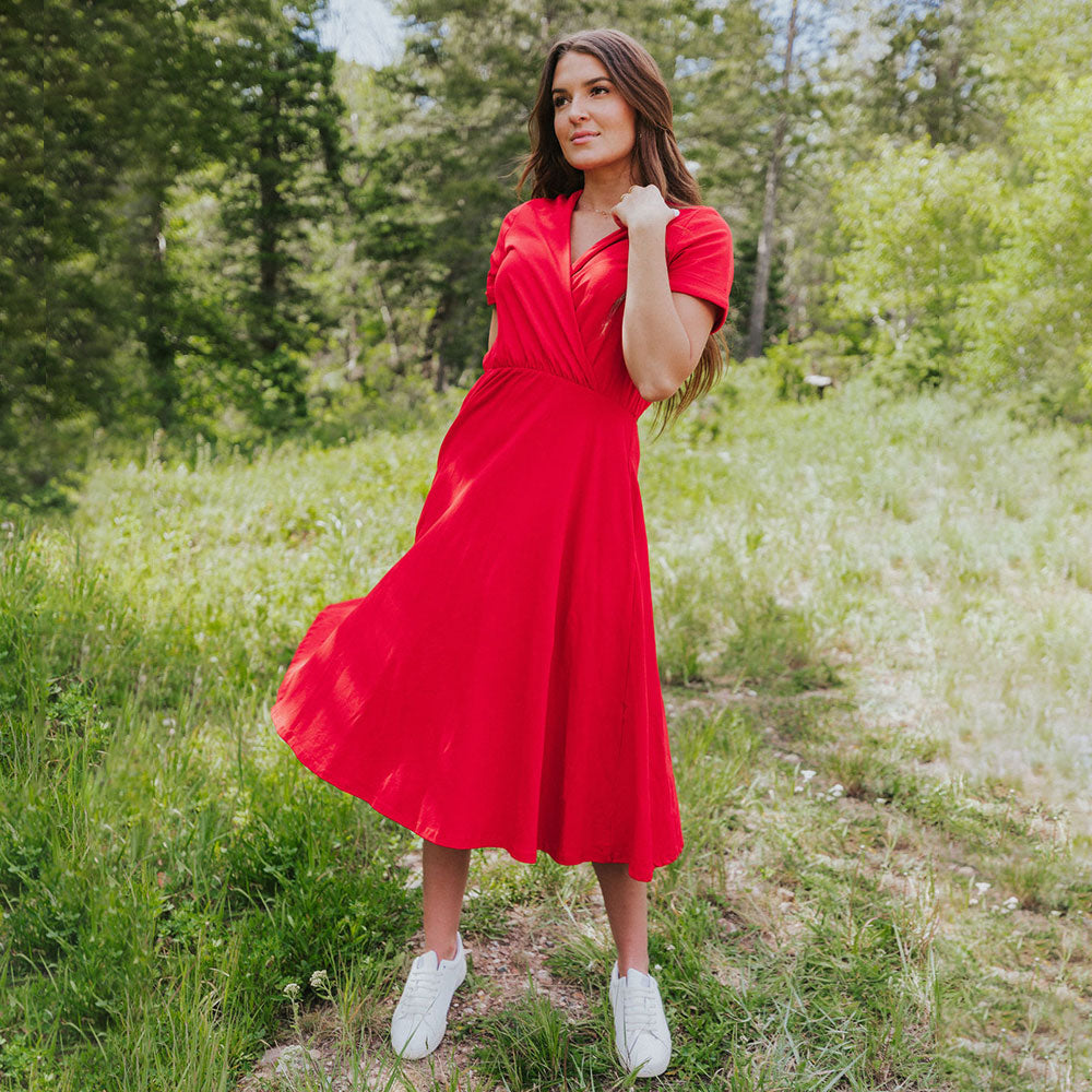 Archie Dress (Red) - The Casual Company