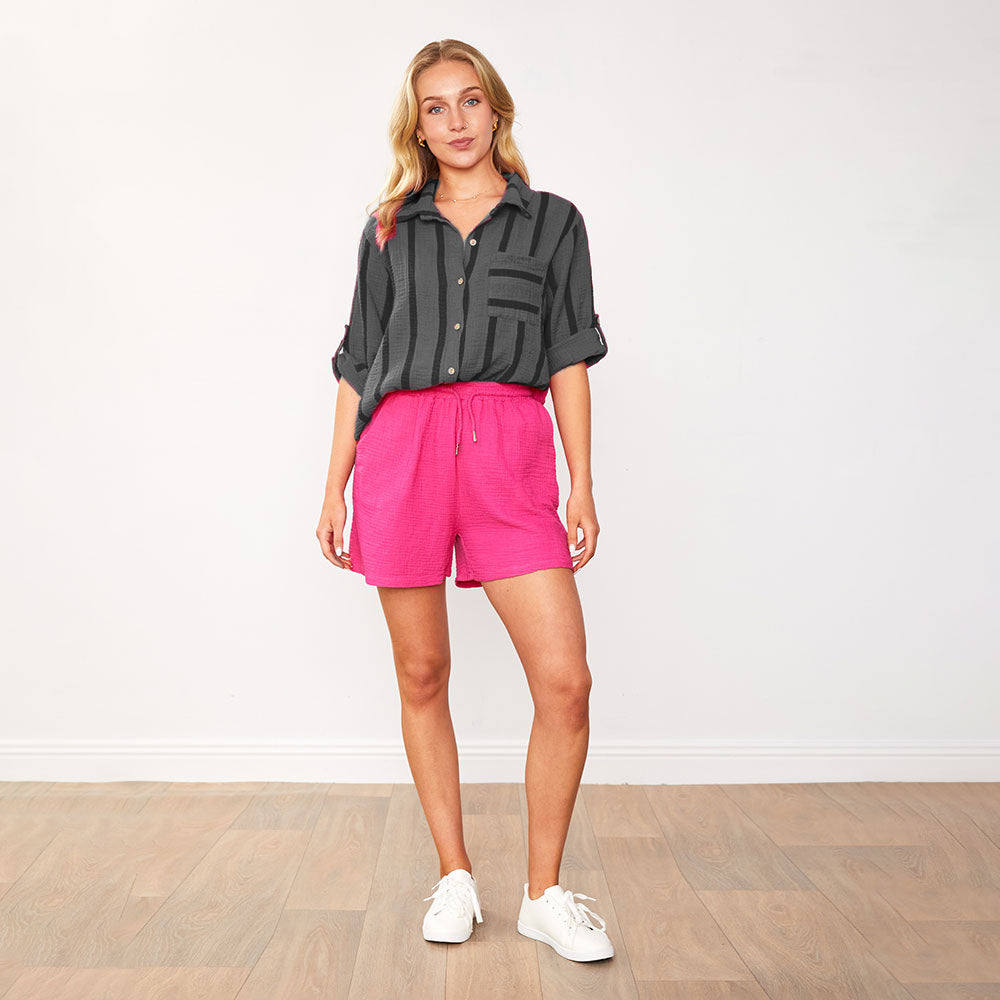 Arlow Shorts (Fuchsia/Red)