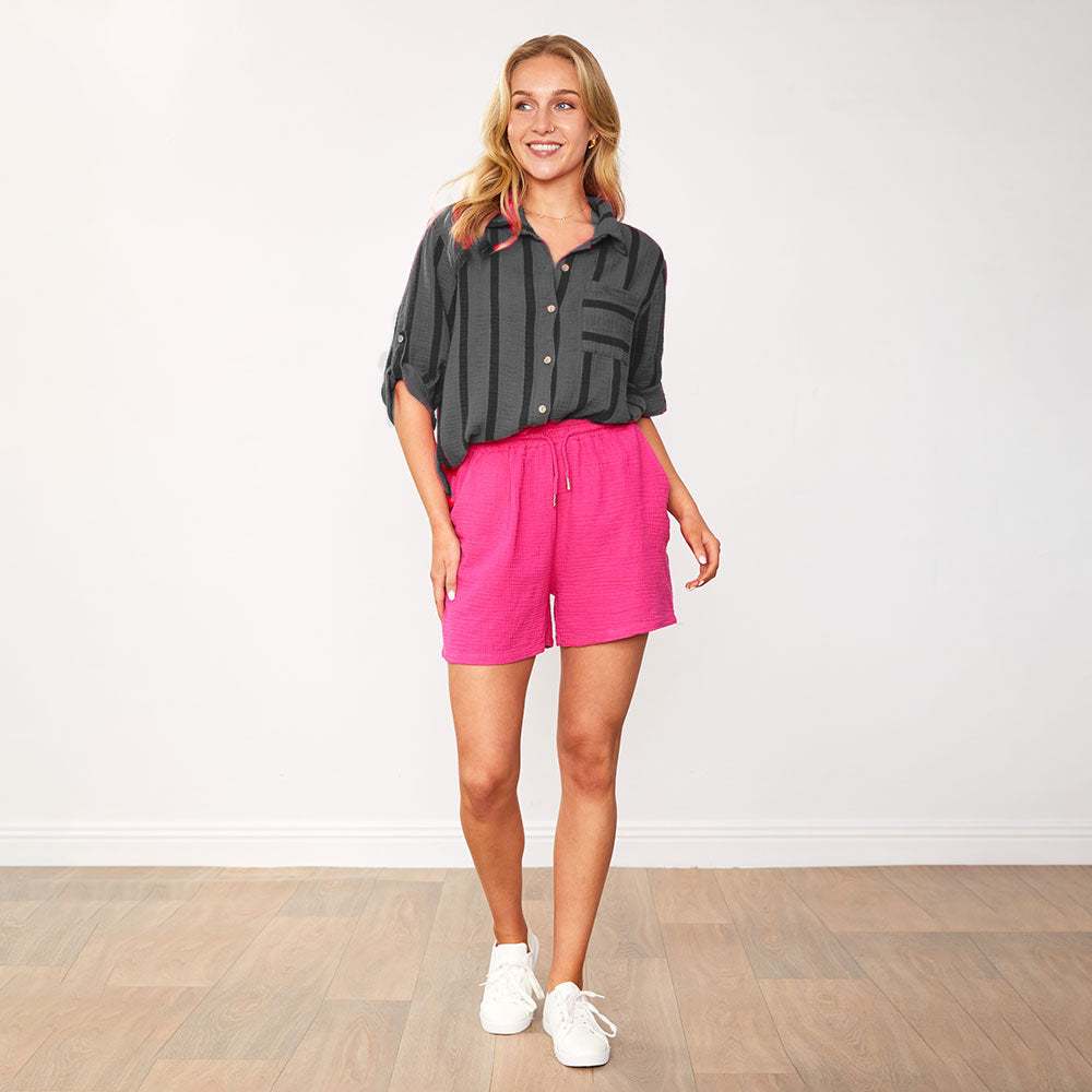 Arlow Shorts (Fuchsia/Red)