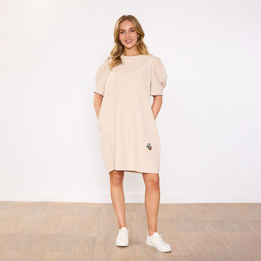 Bella Dress in cream – women's dress – view 7