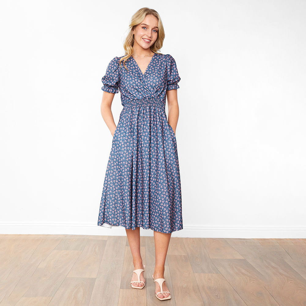 Belle Dress (Blue Blossom)