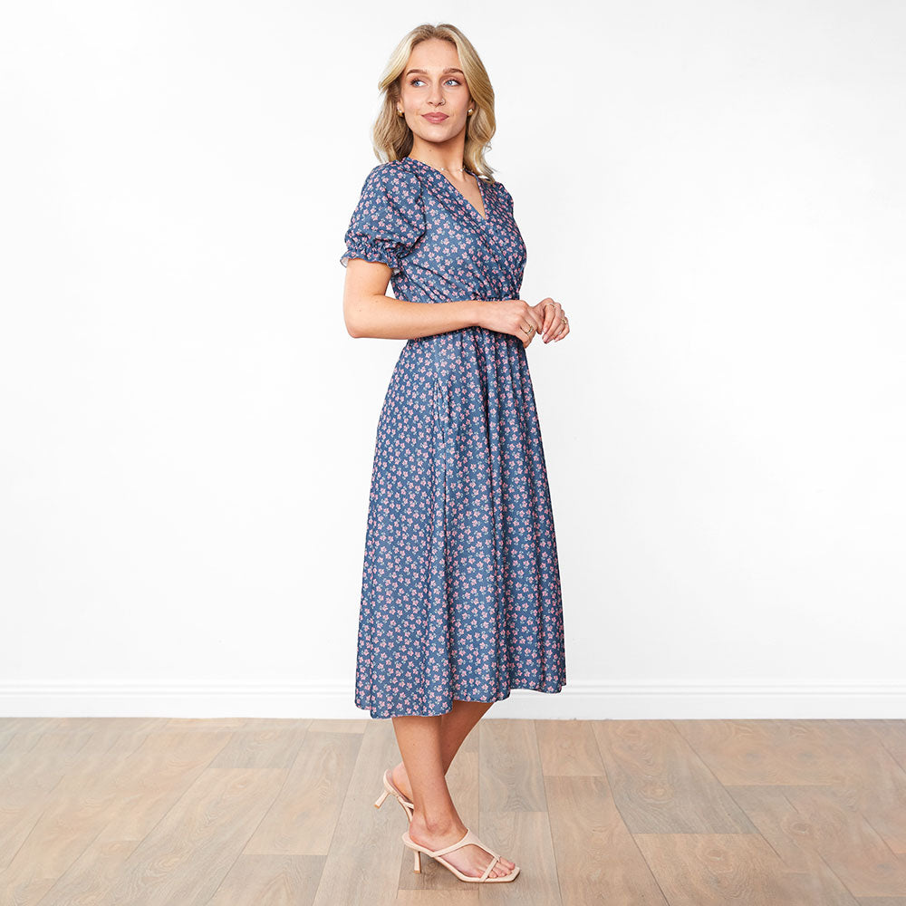 Belle Dress (Blue Blossom)