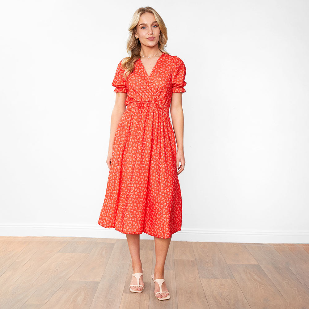 Belle Dress (Red Blossom)