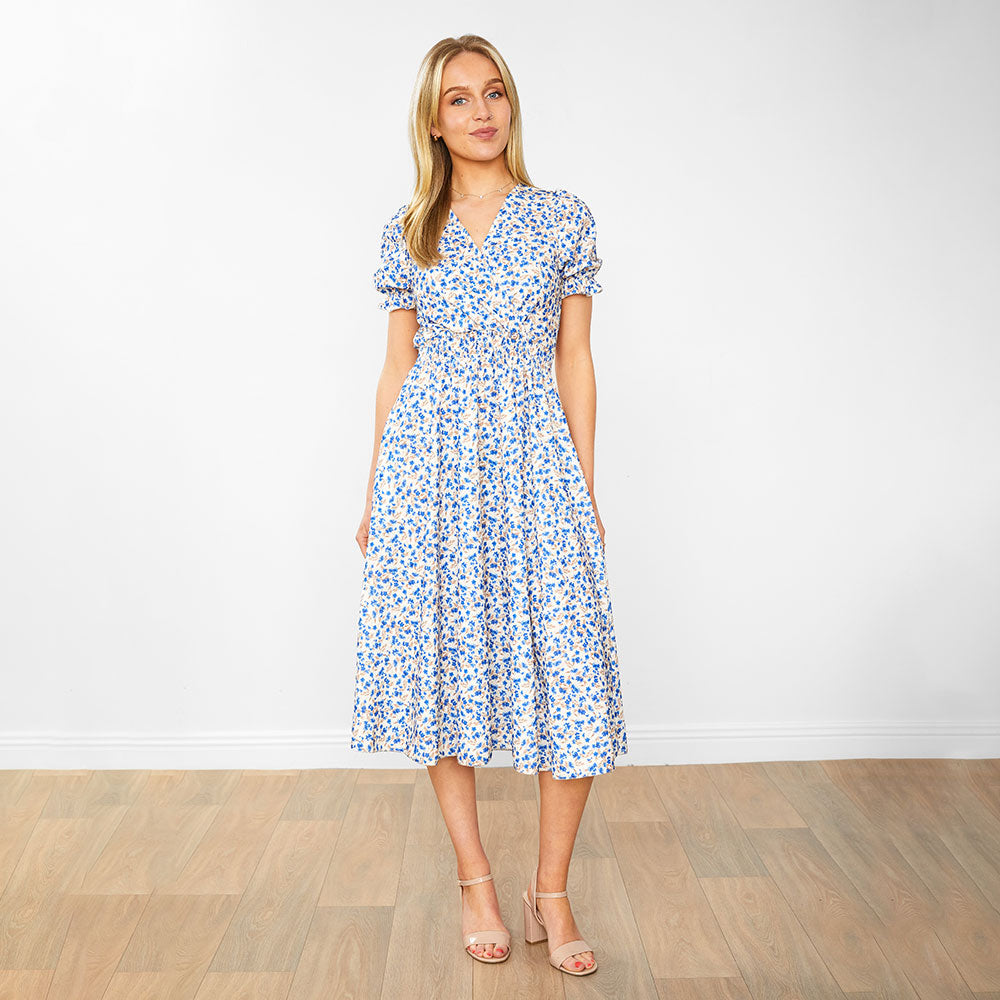 Belle Dress (Honeysuckle Blue)