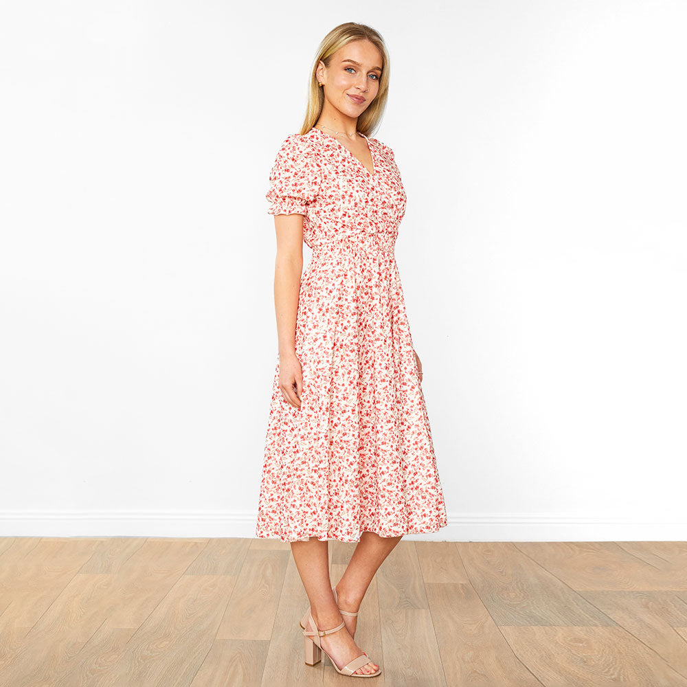 Belle Dress (Honeysuckle Red)