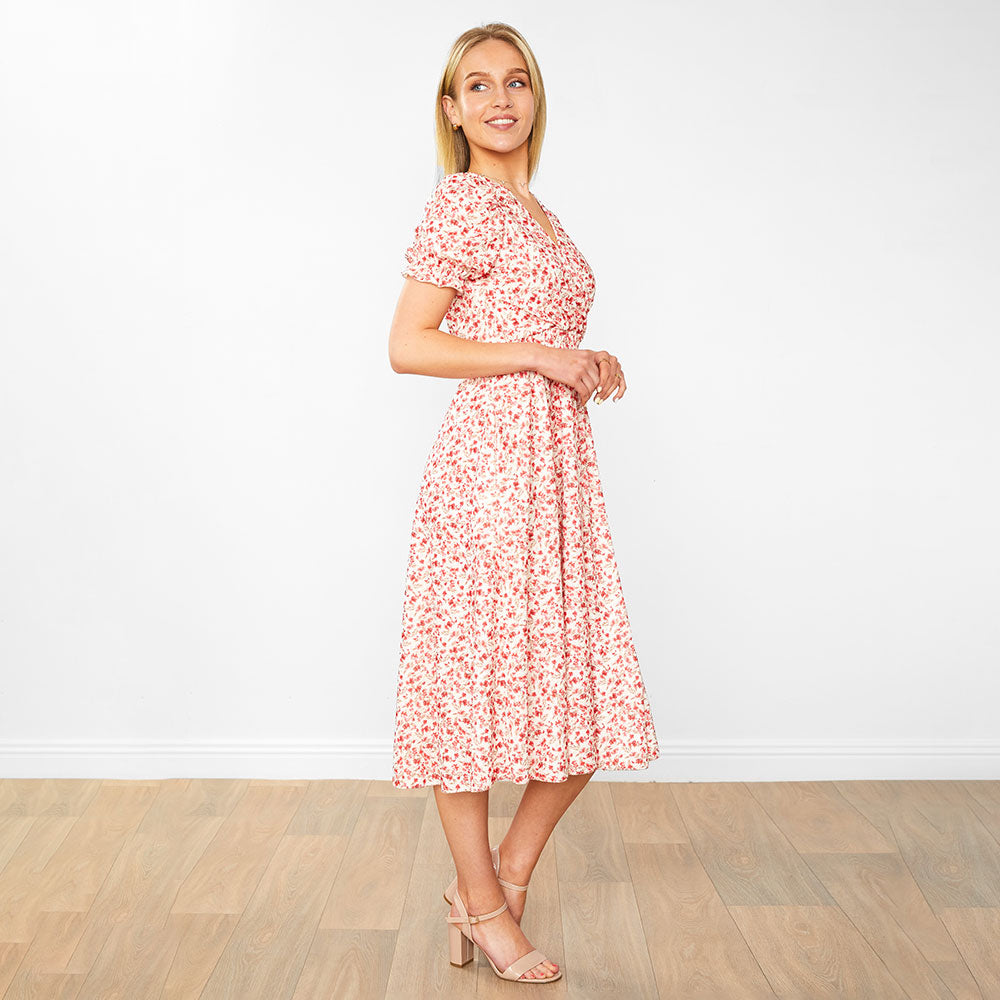 Belle Dress (Honeysuckle Red)