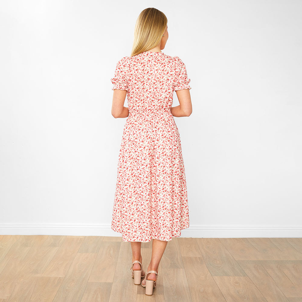 Belle Dress (Honeysuckle Red)