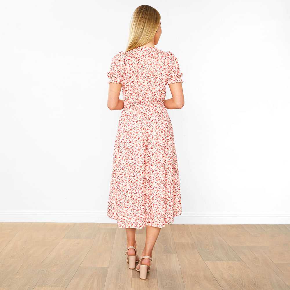 Belle Dress (Honeysuckle Red)