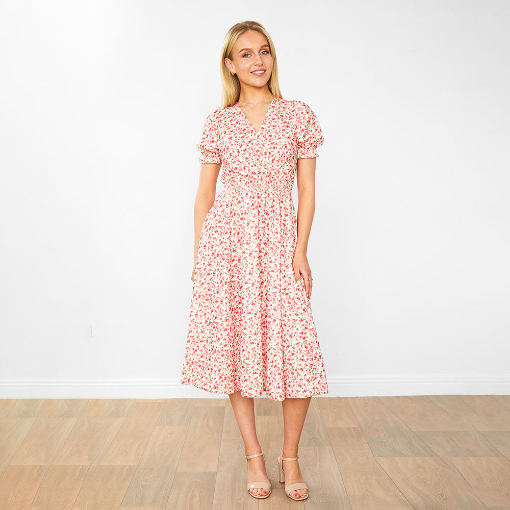 Belle Dress (Honeysuckle Red)