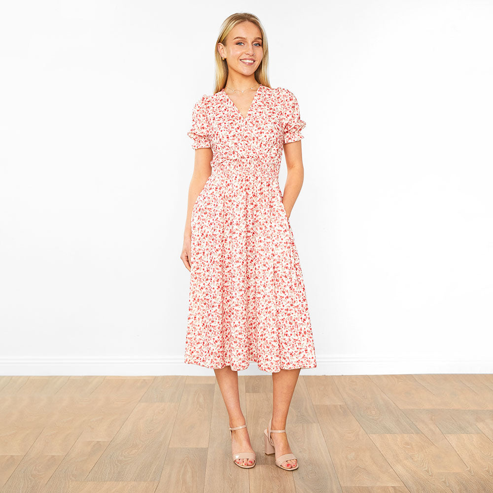 Belle Dress (Honeysuckle Red)