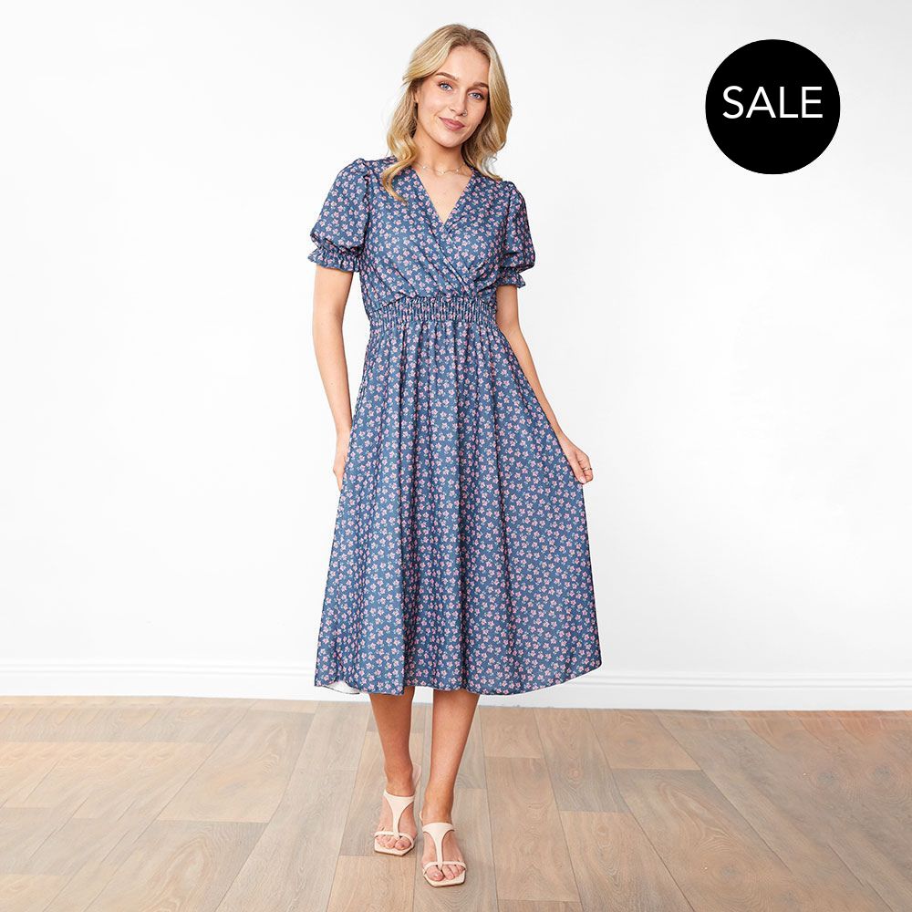 Belle Dress (Blue Blossom)